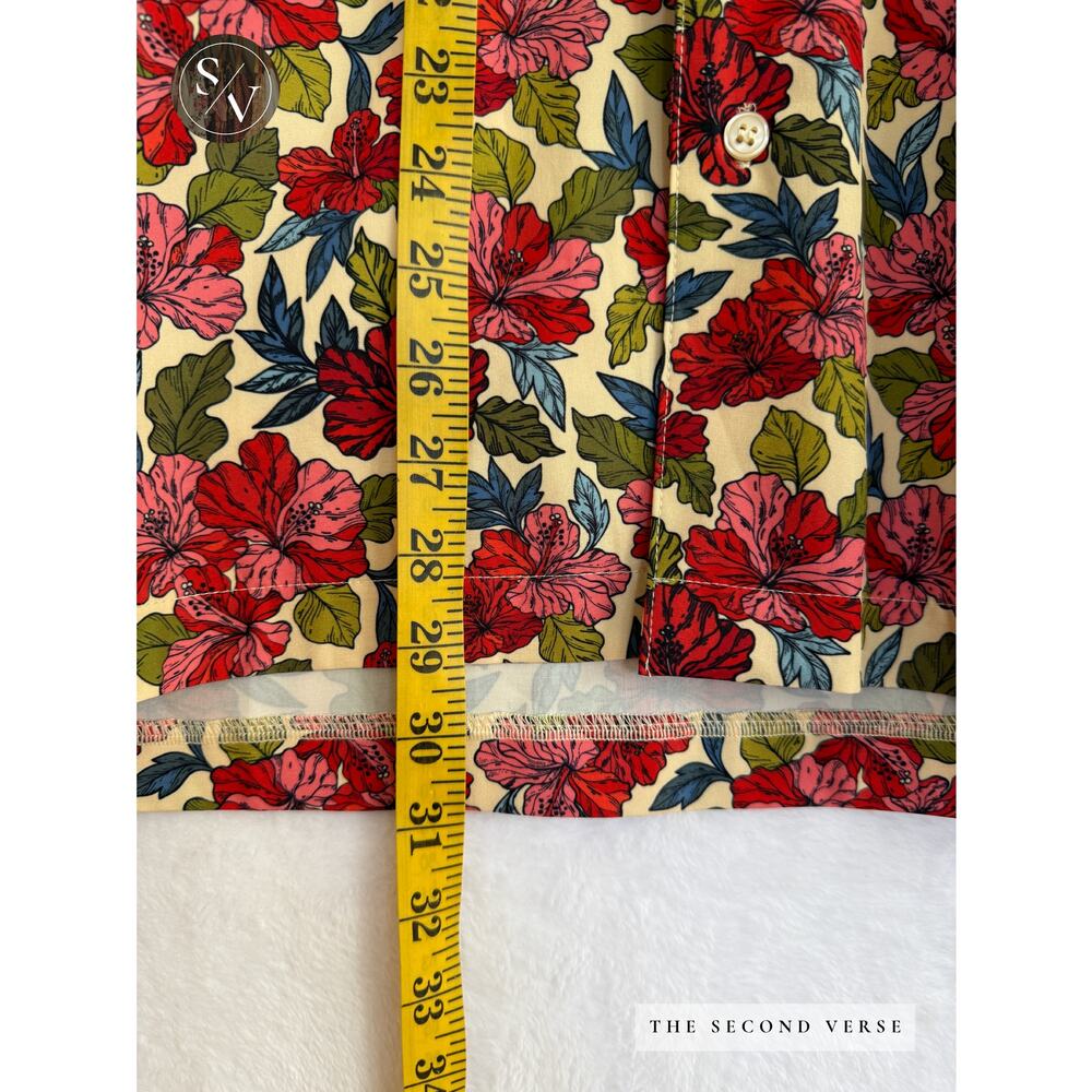 Sunset X Vine Mens Board Short Sleeve Buttondown & Shorts Set Floral Swim Beach - Picture 4 of 15